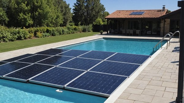 Quels sont les avantages d'un système de chauffage solaire couplé à des panneaux photovoltaïques pour une piscine?